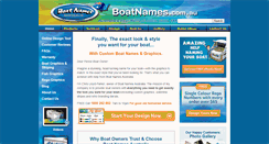 Desktop Screenshot of boatnames.com.au