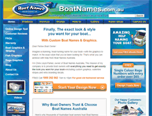 Tablet Screenshot of boatnames.com.au